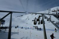 Blick von der Mittelstation zum Weisshorn