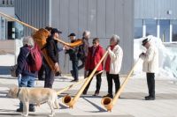 Treffen von Alphornbläsern