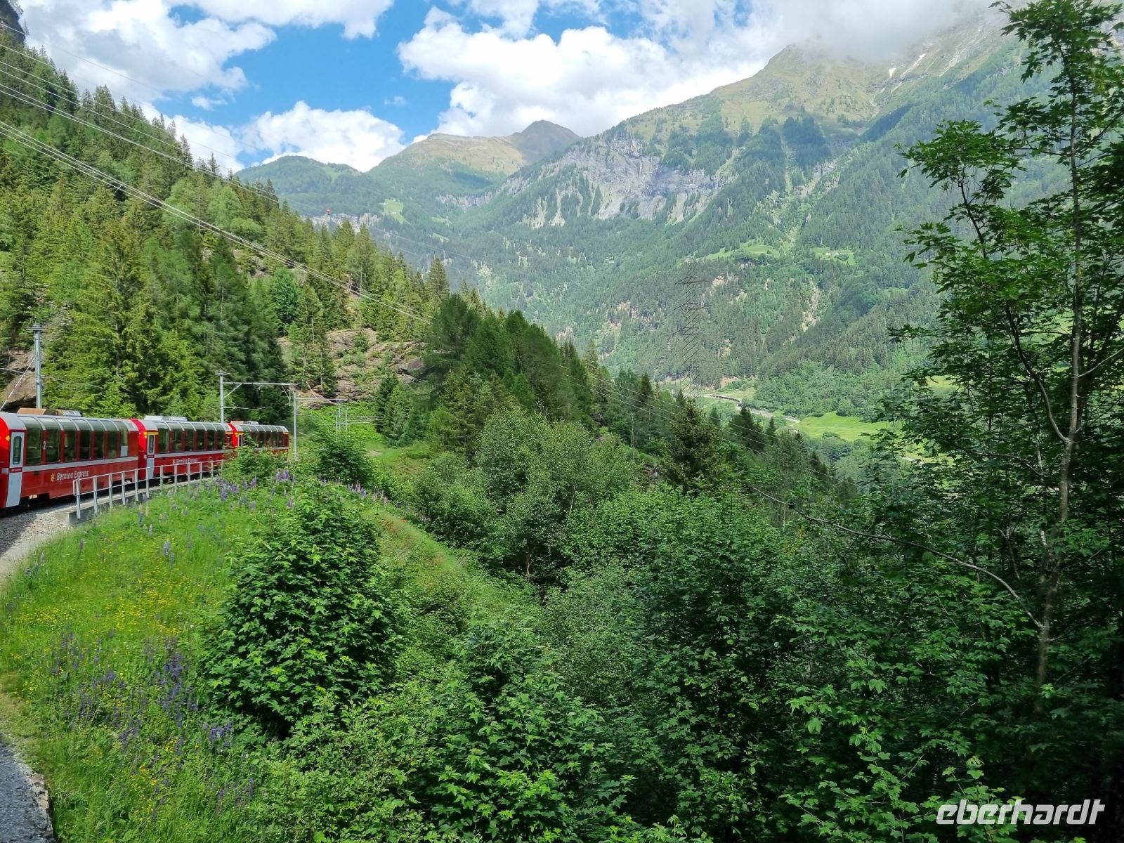 Fahrt mit dem Bernina-Express... 