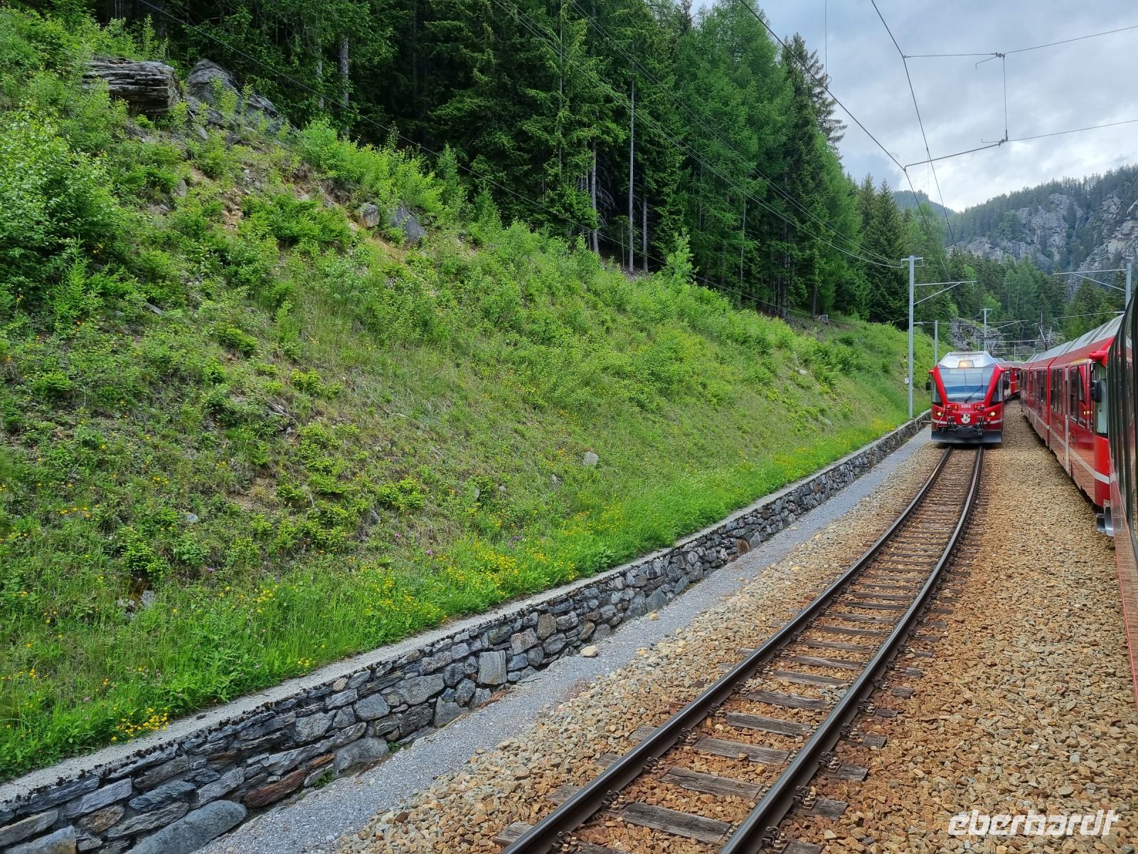 Fahrt mit dem Bernina-Express... 
