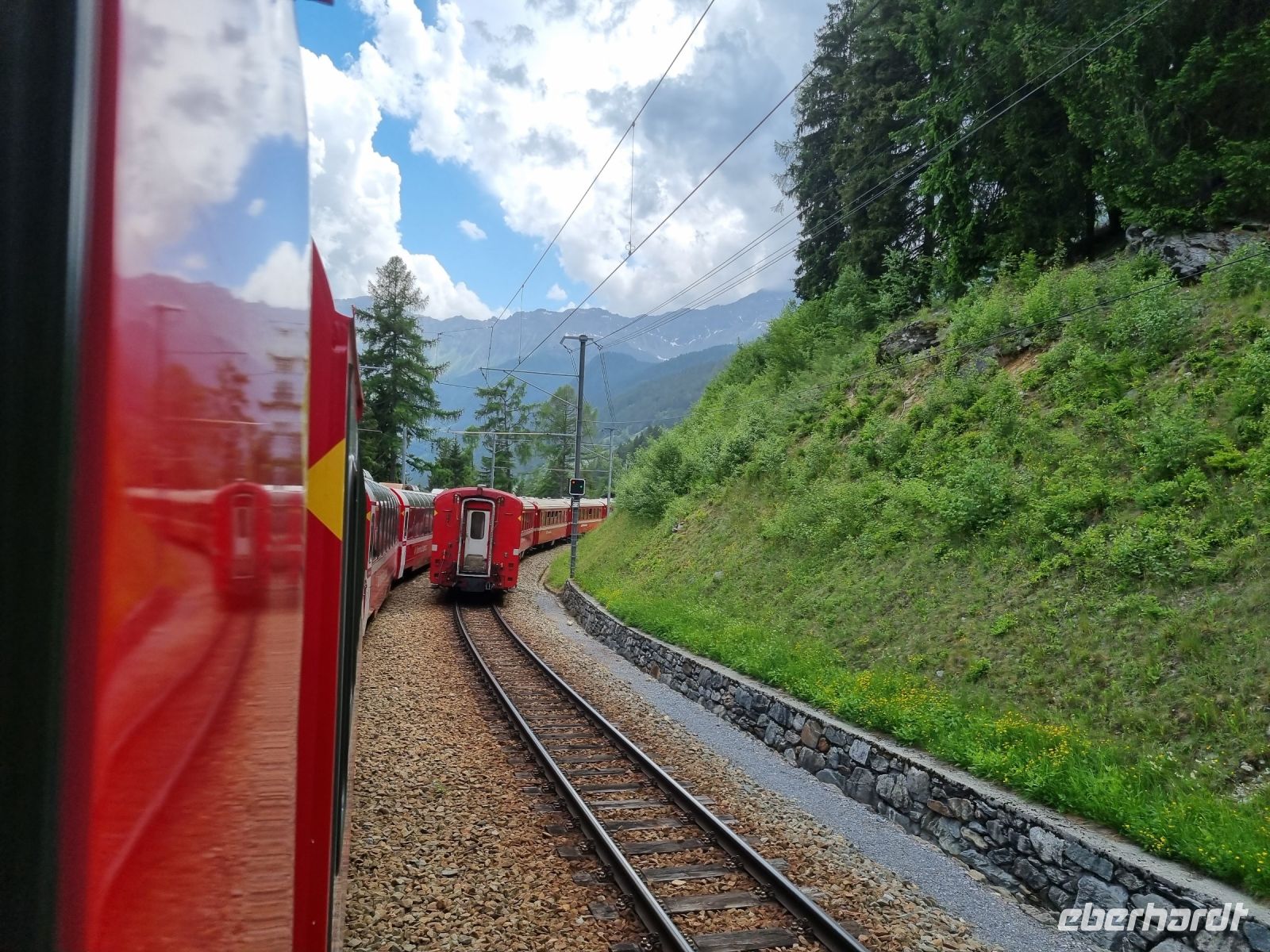 Fahrt mit dem Bernina-Express... 