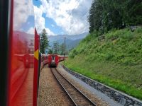 Fahrt mit dem Bernina-Express... 