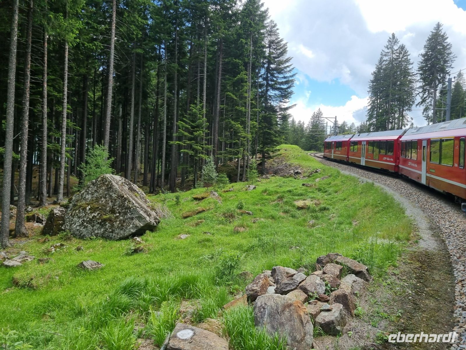 Fahrt mit dem Bernina-Express... 
