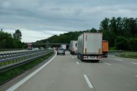 Viele LKW´s führen zu Stauungen