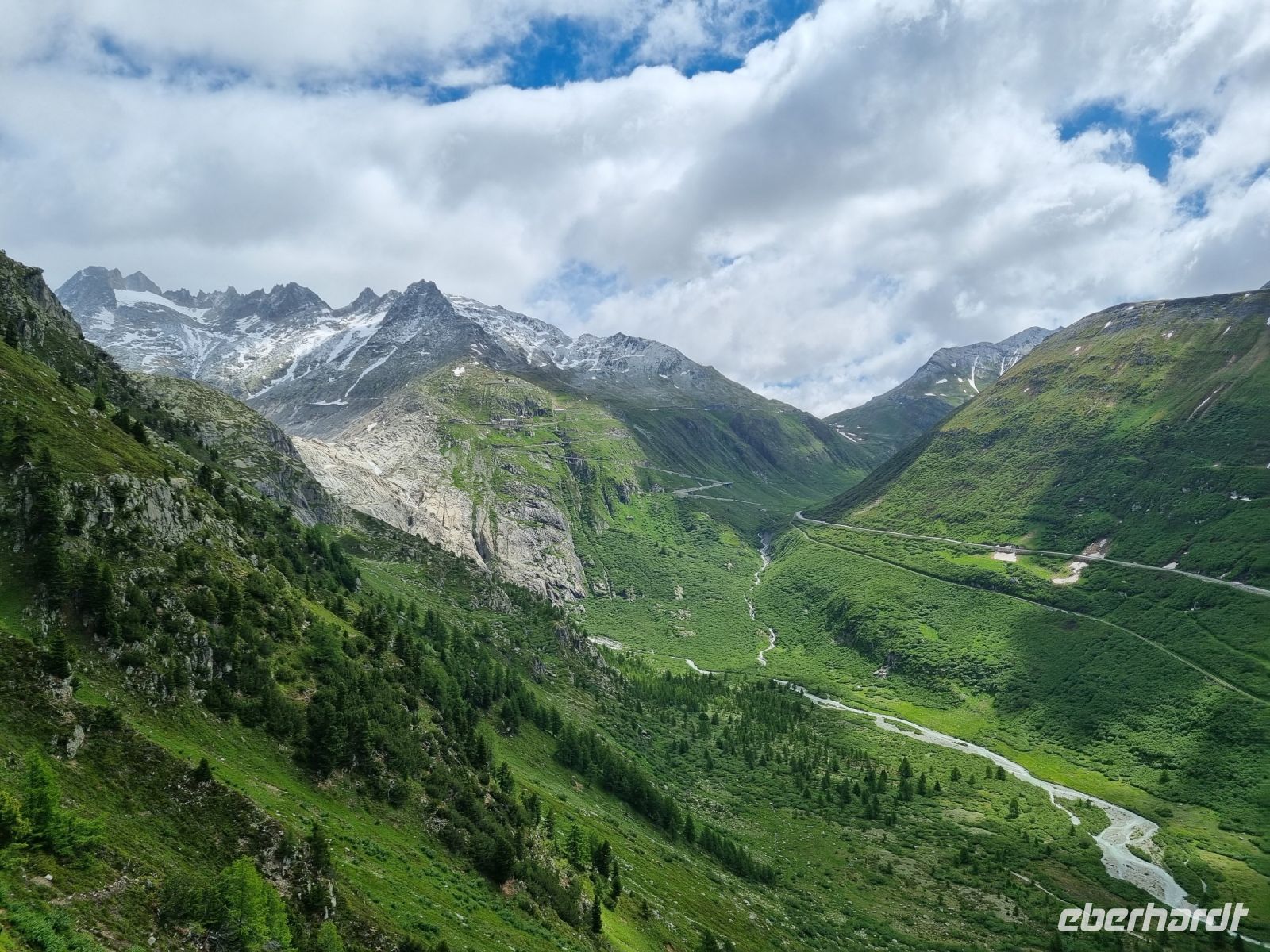 Grimselpassstraße - Blick zum Rhonegletscher