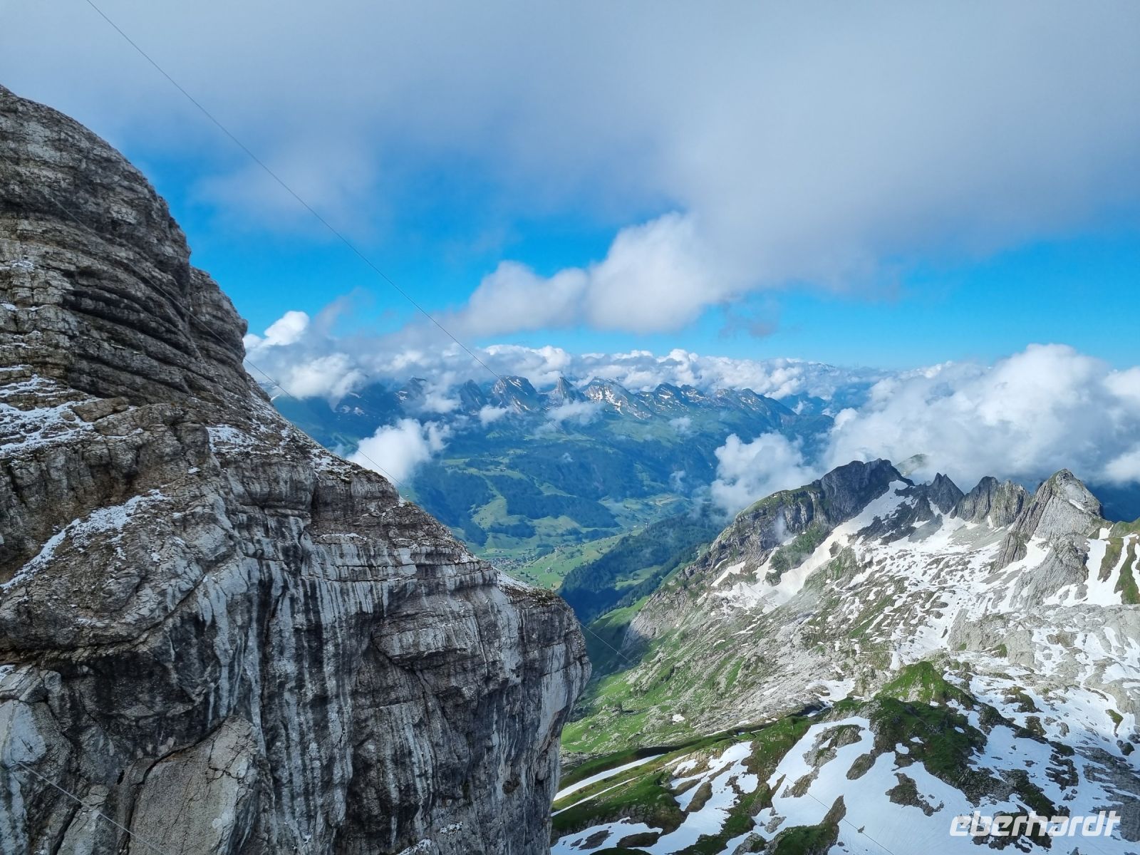Fahrt mit der Säntis-Schwebebahn...