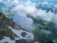 Fahrt mit der Säntis-Schwebebahn...