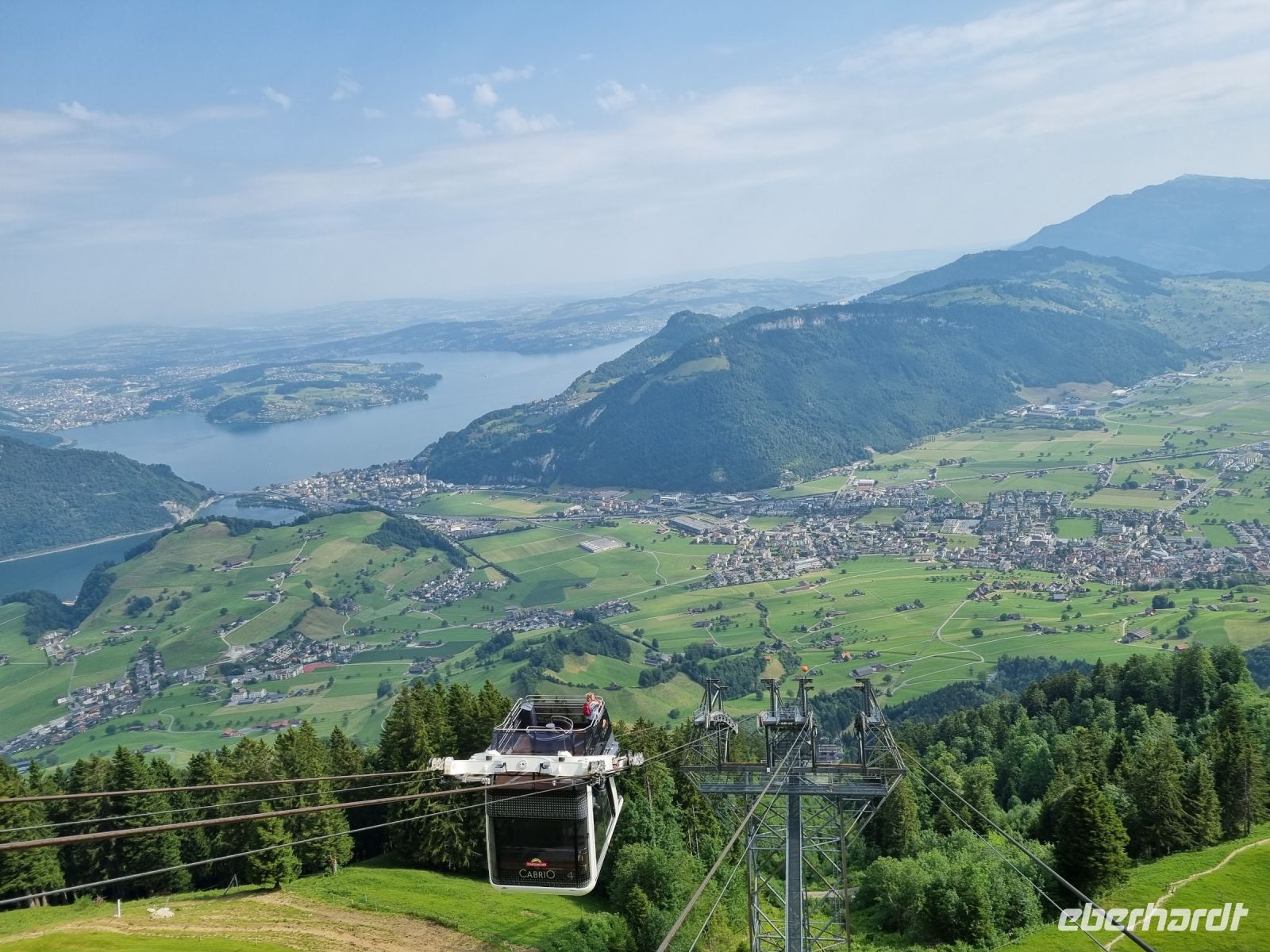Stanserhorn - Fahrt mit der CabriO-Bahn...
