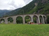 Kreis Viadukt bei Brusio