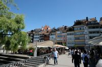 Blick zum Schloss , vorne die Altstadt