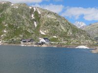 115 Fahrt über den Grimselpass auf dem Pass