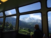 Schweiz - Zugfahrt im Panoramawagen