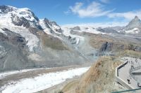 Links Kleines und rechts großes Matterhorn