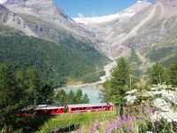 Fotostopp auf der Alp Grüm