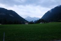 Blick vom Hotel in die Berge