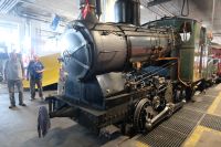 Eine der ersten Dampfloks