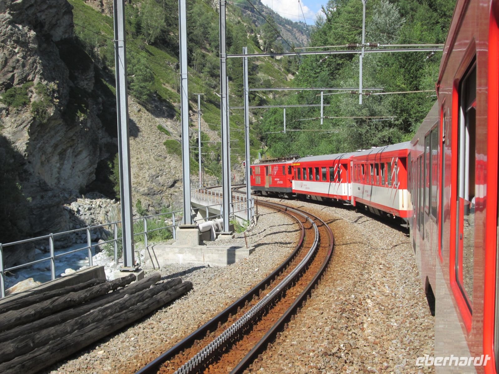 Matterhorn-Gornergrat-Bahn nach Zermatt