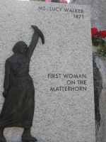 Erinnerungstafel in Zermatt