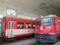 im Bahnhof von Disentis