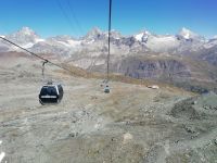 Fahrt vom Kleinen Matterhorn 
