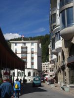 St. Moritz, Blick auf Hotel Schweizerhof