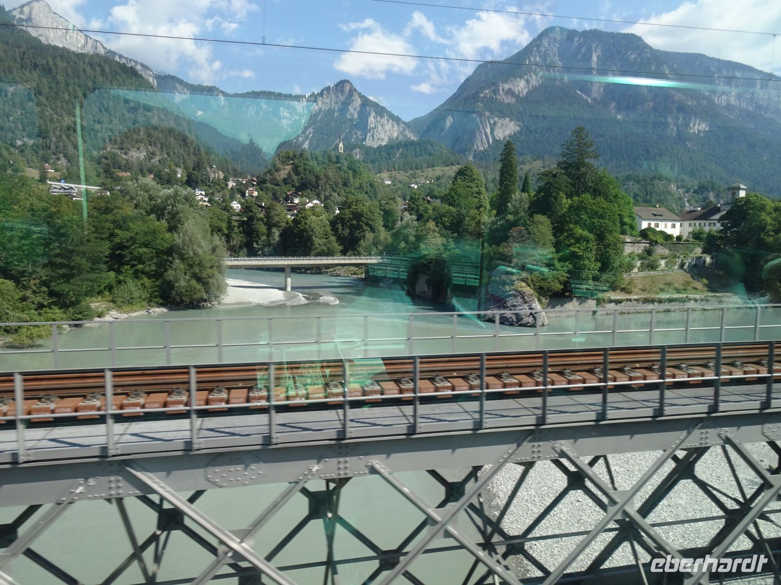 Reichenau - Zusammenfluss von Hinter- und Vorderrhein