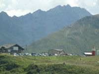 Oberalppass mit Leuchtturm/ Nähe zur Quelle des Vorderrhein 