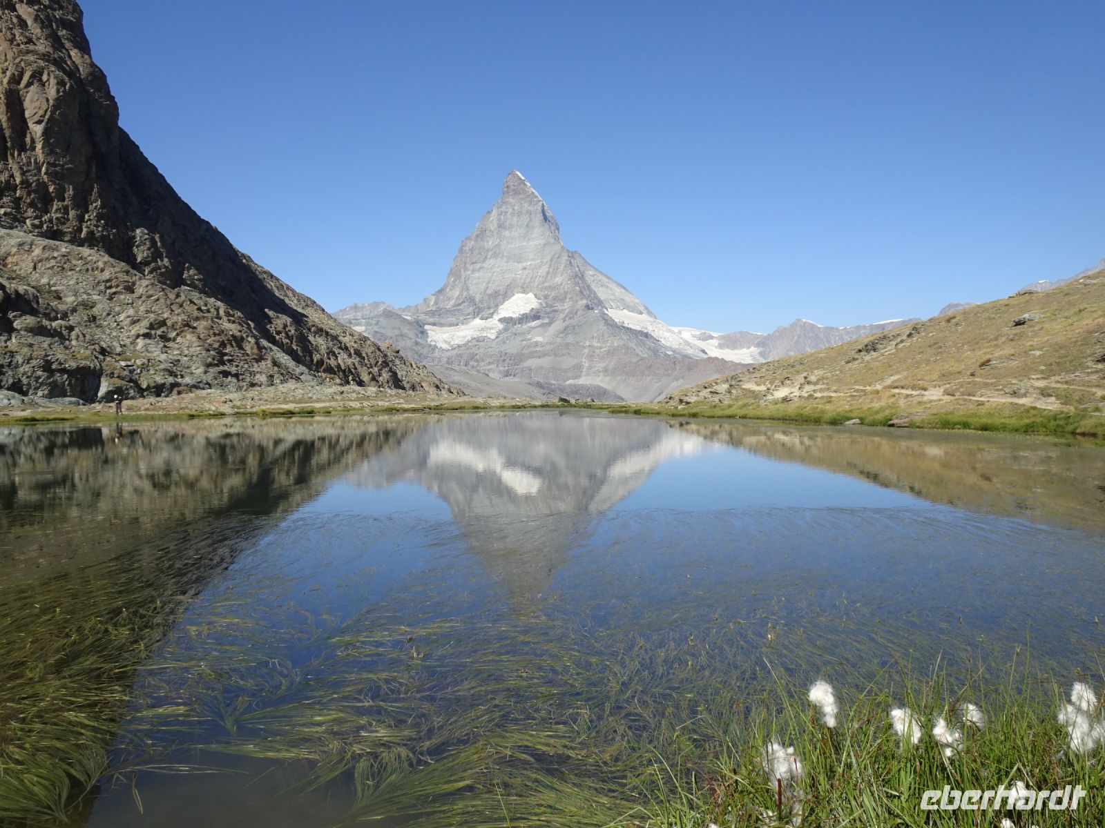 Gornergratbahn - Riffelsee mit Matterhornspiegelung