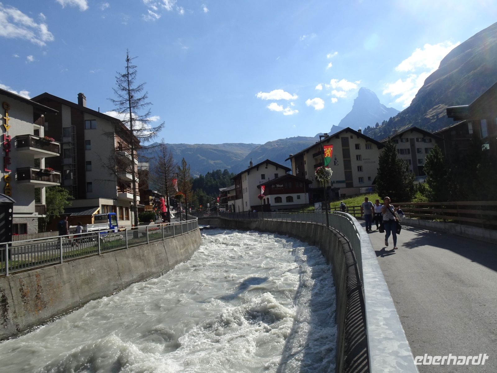 Schmelzwasser der Mattervispa von den Gletschern