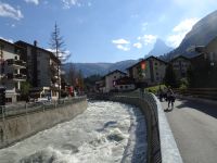 Schmelzwasser der Mattervispa von den Gletschern