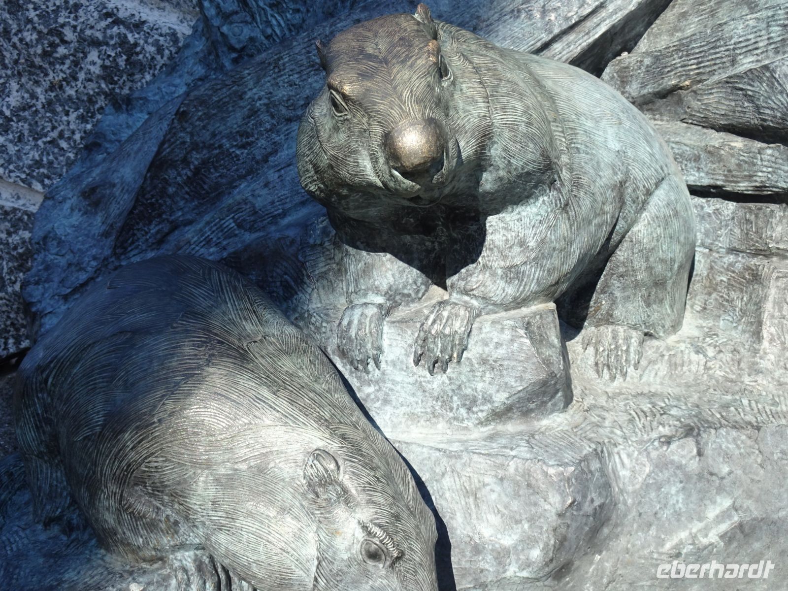 Zermatt: Murmeltierbrunnen