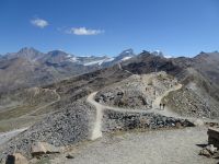 Gornergrat: Blick in Richtung Strahlhorn und Alphubel