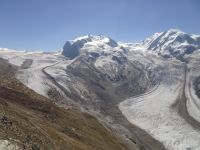Gornergrat: Blick zur Monte-Rosa-Gruppe mit Dufourspitze (4634 müM)