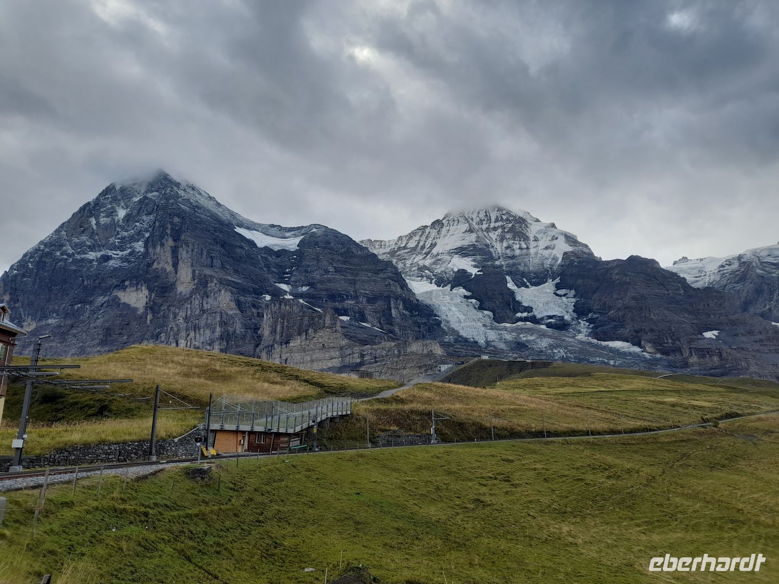 Aussicht auf Eiger, Mönch und Jungfraujoch