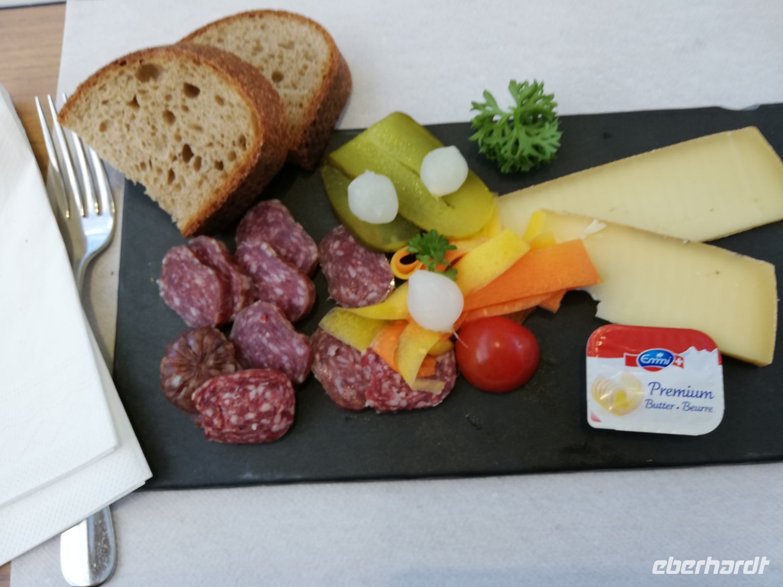 Eine kalte  Blatte im Glacier-Express