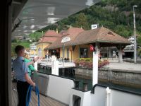 Dampferfahrt, Anlegen in Vitznau