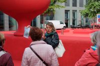 Unsere Stadtführerin am 