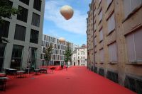 Besondere Lampen über dem roten Platz