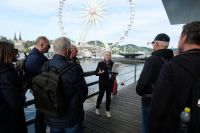 Begrüßung durch die Stadtführerin