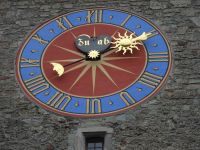 Luzern, Monduhr am Rathaus