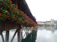 Luzern Kapellbrücke mit Jesuitenkirche