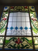 Luzern, Treppenfenster im Hotel Waldstätterhof