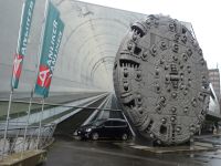 Luzern, Verkehrshaus, Bohrkrone der Gotthardtunnelbohmaschine