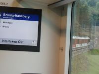 Zuganzeige Brünigbahn
