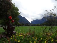 Interlaken, Blick in Richtung Jungfraugruppe von Höhematte