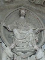 Lausanne, Detail Nebeneingangsportal