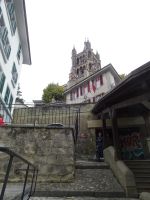 Lausanne, Aufgang zur Kathedrale