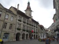 Lausanne, Markt mit Rathaus
