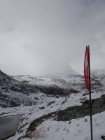 Gornergrat, Blick mit Riffelsee zum Matterhorn