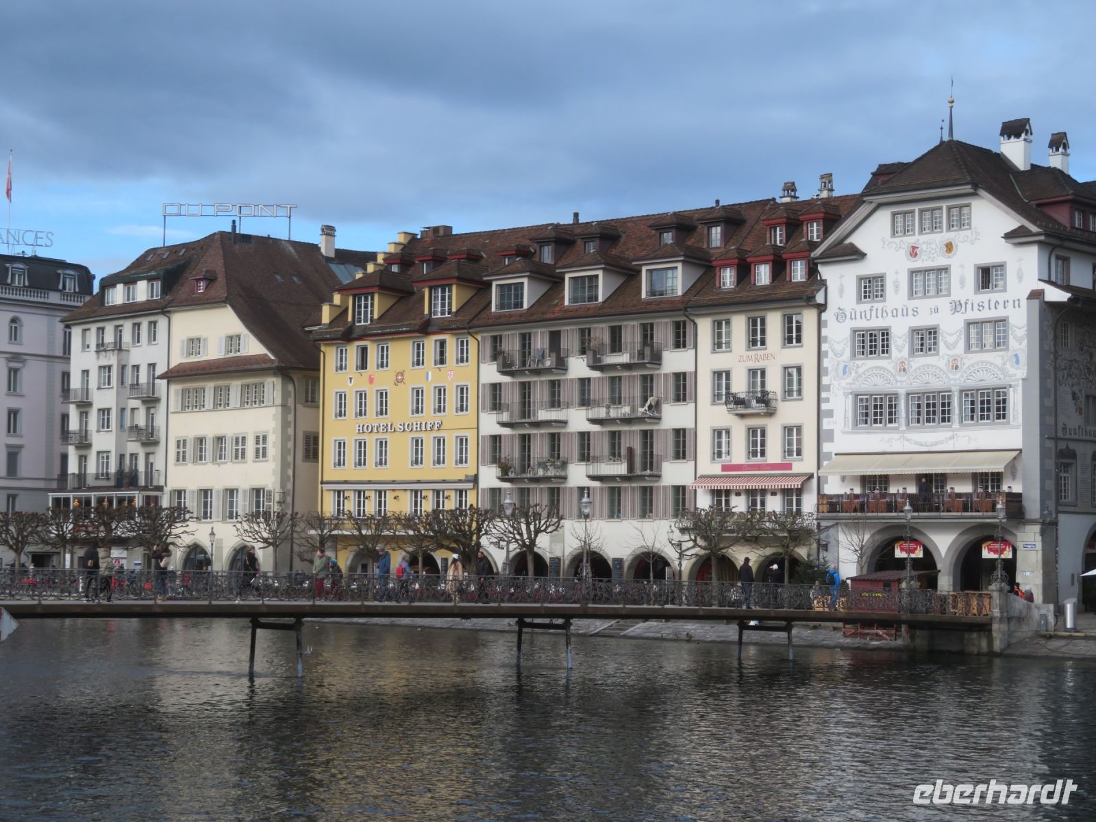 021 Luzern - Bürgerhäuser an der Reuss